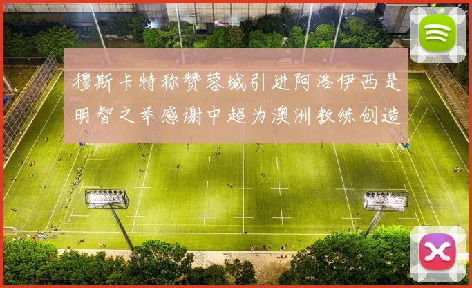穆斯卡特称赞蓉城引进阿洛伊西是明智之举感谢中超为澳洲教练创造机会
