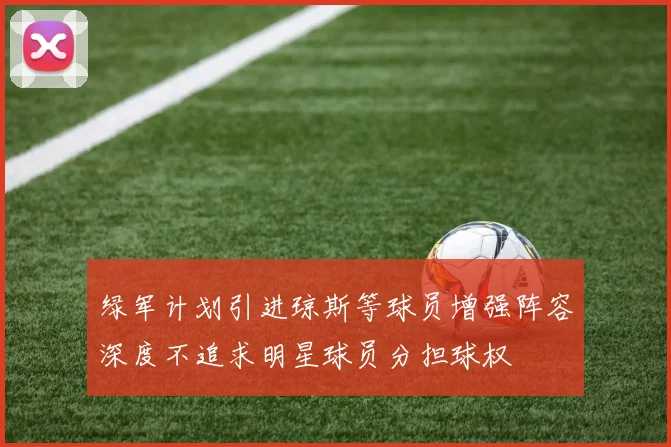 绿军计划引进琼斯等球员增强阵容深度不追求明星球员分担球权